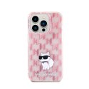 Karl Lagerfeld Monogram Choupette - Case for iPhone 15 Pro Max (Pink)