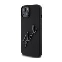 Karl Lagerfeld Silicone Karl Script - iPhone 15 Case (Black)