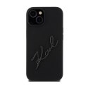 Karl Lagerfeld Silicone Karl Script - iPhone 15 Case (Black)