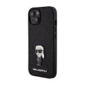 Karl Lagerfeld Fixed Glitter Ikonik Logo Metal Pin - iPhone 15 / 14 / 13 Case (black)