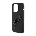 Karl Lagerfeld Silicone Karl Script - iPhone 15 Pro Case (Black)