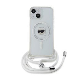 Karl Lagerfeld Crossbody IML Karl Head MagSafe - iPhone 15 / 14 / 13 Case (Transparent)