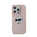 Karl Lagerfeld IML Choupette Head & Monogram - iPhone 15 Pro Case (pink)