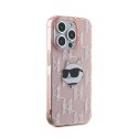 Karl Lagerfeld IML Choupette Head & Monogram - iPhone 15 Pro Max Case (pink)