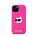 Karl Lagerfeld Silicone Choupette Head MagSafe - iPhone 15 / 14 / 13 Case (pink)