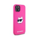 Karl Lagerfeld Silicone Choupette Head MagSafe - iPhone 15 / 14 / 13 Case (pink)