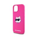 Karl Lagerfeld Silicone Choupette Head MagSafe - iPhone 15 / 14 / 13 Case (pink)