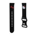 Hello Kitty Silicone Kitty Head - Universal strap for smartwatch 20 mm (black)