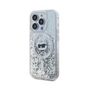 Karl Lagerfeld Liquid Glitter Choupette Head MagSafe - iPhone 15 Pro Max Case (Transparent)