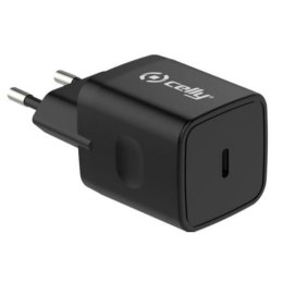 Wall Charger Celly PLTC1USBC30W Black 30 W