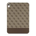 Guess 4G Stripe Allover - Case for iPad 10.9" (2022) (Brown)