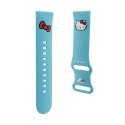 Hello Kitty Silicone Kitty Head - Universal strap for smartwatch 22 mm (blue)