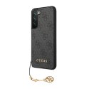 Guess 4G Charms Collection - Case for Samsung Galaxy S23 (Grey)