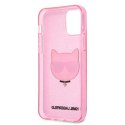 Karl Lagerfeld Choupette Head Glitter - Case for iPhone 12 Pro Max (Pink)