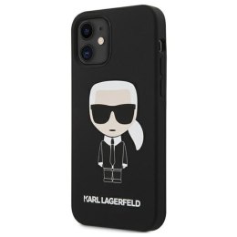 Karl Lagerfeld Fullbody Silicone Iconic - Case iPhone 12 Mini (Black)