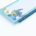 Disney Stitch Tropical - Magnetic notepad / shopping list for fridge + pencil (10 x 21 cm)