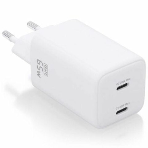 Wall Charger Aisens ASCH-65W2P039-W White 65 W (1 Unit)