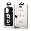 Karl Lagerfeld Silicone Karl & Choupette Heads - iPhone 15 Pro Max Case (Black)