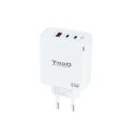 Wall Charger TooQ TQWC-GANQC2PD65WT 65 W White (1 Unit)