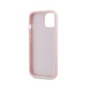 Karl Lagerfeld Diagonal Quilted Script - Case for iPhone 14 / 15 / 13 (Pink)