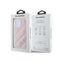 Karl Lagerfeld Diagonal Quilted Script - Case for iPhone 14 Pro (Pink)