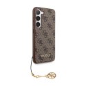 Guess 4G Charms Collection - Case Samsung Galaxy A35 5G (brown)