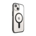 Speck Presidio Perfect-Clear ClickLock & Magsafe - Case for iPhone 15 / iPhone 14 / iPhone 13 (Clear / Frosted Black / Slate Gre