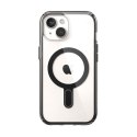 Speck Presidio Perfect-Clear ClickLock & Magsafe - Case for iPhone 15 / iPhone 14 / iPhone 13 (Clear / Frosted Black / Slate Gre