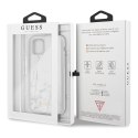 Guess Marble Tempered Glass Hardcase - Case iPhone 11 Pro (white)