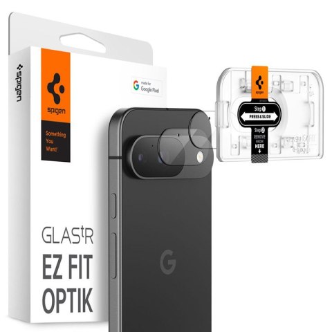 Spigen Optik.TR EZ Fit Camera Lens Protector 2-Pack - Lens protection glass for Google Pixel 9 (2 pcs) (Transparent)