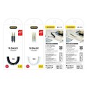 Dudao długi rozciągliwy kabel AUX mini jack 3.5mm sprężyna 150cm biały (L12 white)