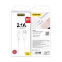 Dudao przewód kabel USB / Lightning 2.1A 2m biały (L4L 2m white)