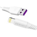 Dudao przewód kabel USB / Lightning 5A 1m biały (L2L 1m white)