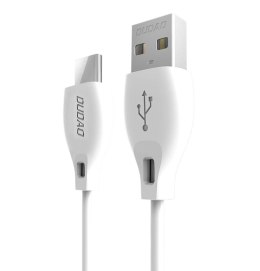 Dudao przewód kabel USB Typ C 2.1A 1m biały (L4T 1m white)