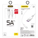 Dudao przewód kabel USB / USB Typ C 5A 1m biały (L2T 1m white)