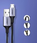 Kabel Ugreen US290 60146 USB-A / micro USB 2.4A 1m - szary