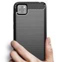 Carbon Case elastyczne etui pokrowiec Huawei Y5p czarny