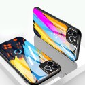 Color Glass Case etui pokrowiec nakładka ze szkła hartowanego z osłoną na aparat iPhone 11 Pro Max pattern 2