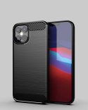 Carbon Case elastyczne etui pokrowiec iPhone 12 Pro Max czarny