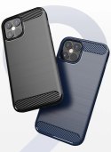 Carbon Case elastyczne etui pokrowiec iPhone 12 Pro Max czarny