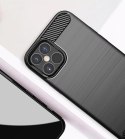 Carbon Case elastyczne etui pokrowiec iPhone 12 mini czarny