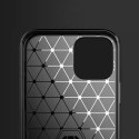 Carbon Case elastyczne etui pokrowiec iPhone 12 mini czarny