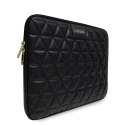 Pokrowiec Guess Quilted na laptopa 13" - czarny