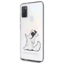 Etui Karl Lagerfeld Choupette Fun na Samsung Galaxy M21 - przezroczyste