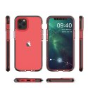 Spring Case pokrowiec żelowe etui z kolorową ramką do iPhone 12 mini ciemnoróżowy