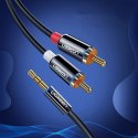 Kabel Ugreen AV116 10584 audio mini jack 3,5 mm (męski) / 2RCA (męski) 2m - czarny