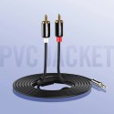 Kabel Ugreen AV116 10584 audio mini jack 3,5 mm (męski) / 2RCA (męski) 2m - czarny