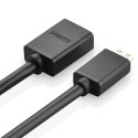 Ugreen kabel adapter przejściówka HDMI (żeński) - mini HDMI (męski) 4K 60 Hz Ethernet HEC ARC audio 32 kanały 22 cm czarny (2013