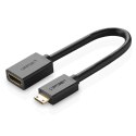 Ugreen kabel adapter przejściówka HDMI (żeński) - mini HDMI (męski) 4K 60 Hz Ethernet HEC ARC audio 32 kanały 22 cm czarny (2013