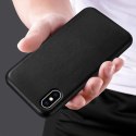 ECO Leather skórzane etui pokrowiec ze skóry ekologicznej iPhone 12 mini granatowy